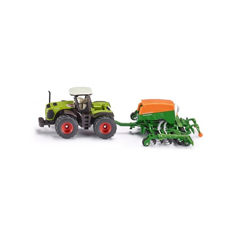 Siku 1826 Claas Xerion tractor met Cayena zaaimachine