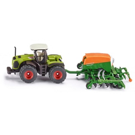 Siku 1826 Claas Xerion tractor met Cayena zaaimachine
