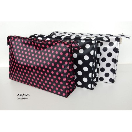 Trousse de toilette à pois 29x19x8cm