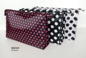 Trousse de toilette à pois 29x19x8cm