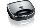 Severin Toaster grille-pain à sandwich 600W acier inoxydable brossé noir