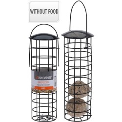 Vogelvoederhouder Metaal Ø7x31,5cm Zwart