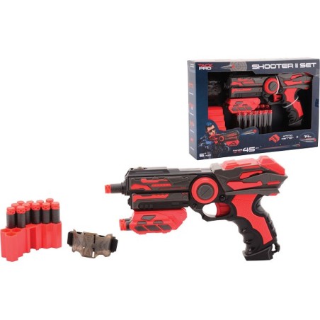 John Toy Tack Pro Shooter 2 met 14 darts en accessoires, 23cm