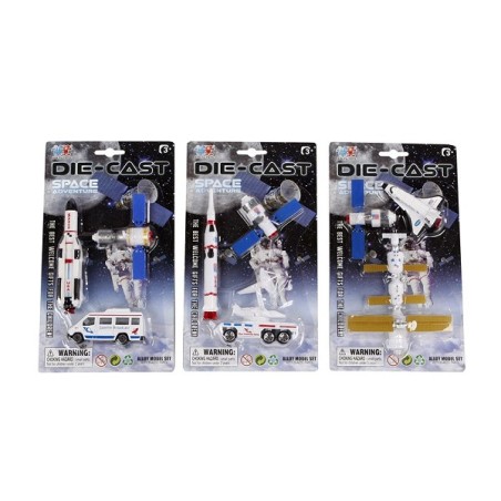 Ensemble de jeu moulé sous pression Space Shuttle Adventure 7,5 cm