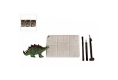 DinoWorld fossiel hakken puzzel met extra dinosaurus figuur
