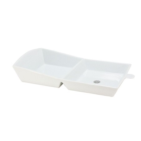 Boîte à hamburger balance blanche 25x14cm