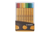 Stabilo Fineliners Point 88 boîte anthracite/orange de 20 pièces