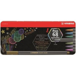 Stabilo Viltstift Pen 68 Metallic Blik A 8 Stuks