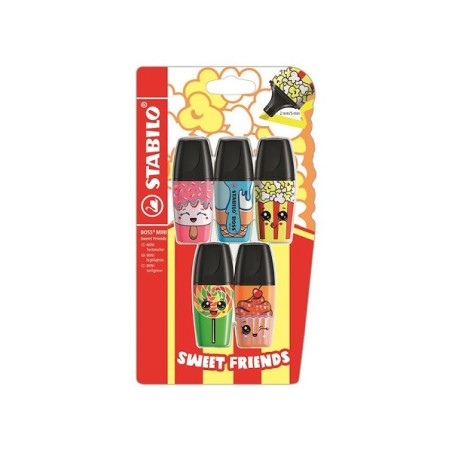 Stabilo BOSS mini marqueurs Sweet Friends blister de 5 pièces
