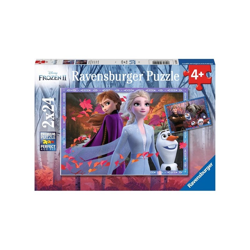 Ravensburger puzzel Frozen 2  IJzige avonturen 2x24 stukjes