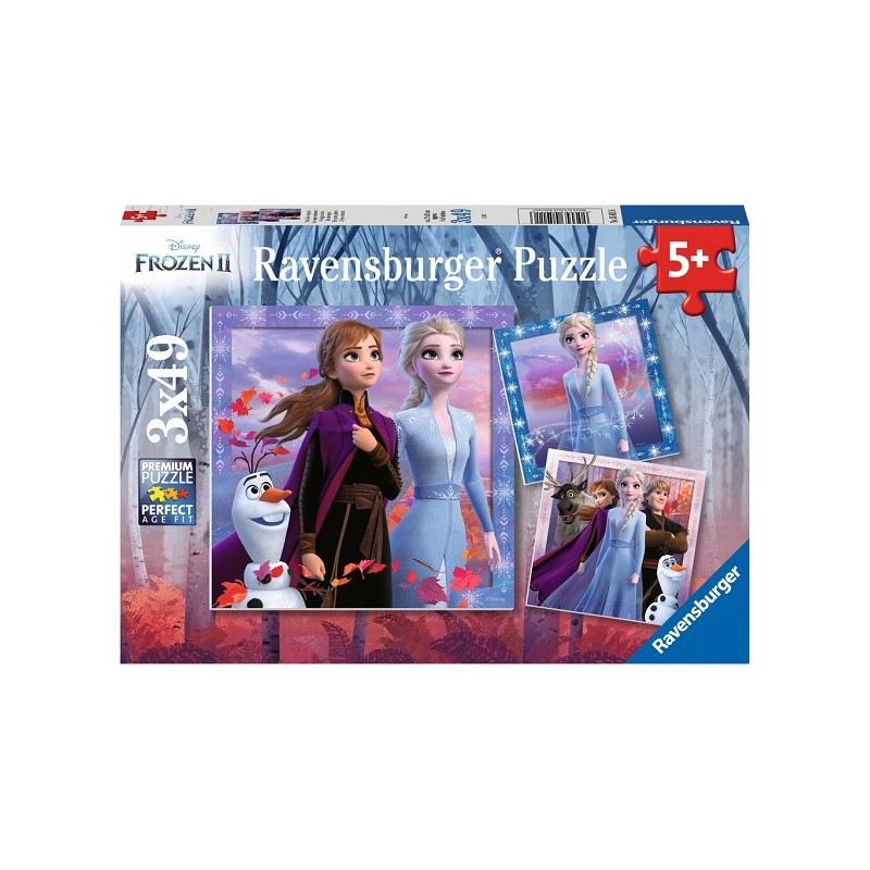 Ravensburger puzzel Frozen 2  De reis begint 3x49 stukjes