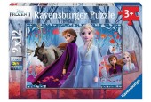 Ravensburger puzzel Frozen 2  De reis naar het onbekende 2x12 stukjes