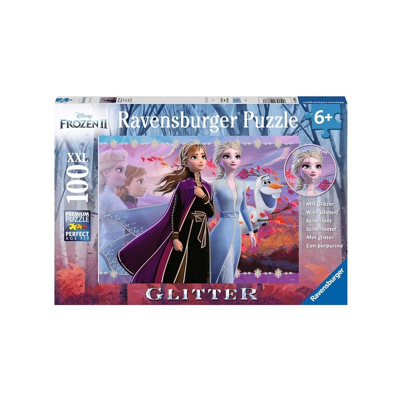 Ravensburger puzzle à paillettes La Reine des Neiges ll sœurs fortes 100 pièces