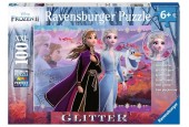 Ravensburger glitter puzzel Frozen ll sterke zussen 100 stukjes