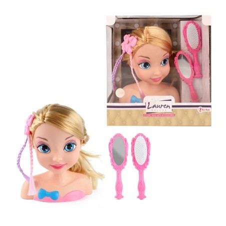 Toi Toys Tête de coupe Lauren avec accessoires 19x16cm A partir de 3 ans