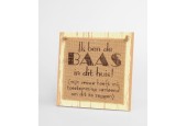Paperdreams Wooden sign - Baas in huis