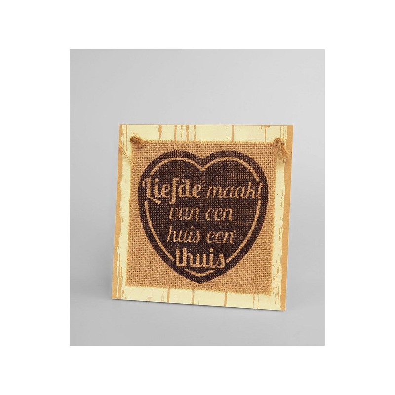 Paperdreams Wooden sign - Liefde maakt