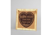 Paperdreams Wooden sign - Liefde maakt