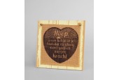 Paperdreams Wooden sign - Hoop is een lichtje