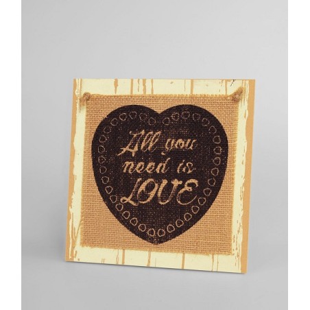 Paperdreams Wooden sign - All you need is love