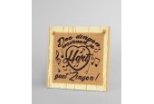 Paperdreams Wooden sign - Doe dingen waar je hart