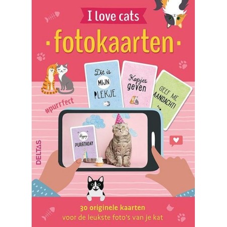 Cartes photo Deltas - J'aime les chats