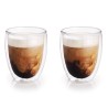 Lot de 2 verres à thé ou verres à café double paroi sans oreille Ø8x11,5cm