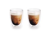 Lot de 2 verres à thé ou verres à café double paroi sans oreille Ø8x11,5cm
