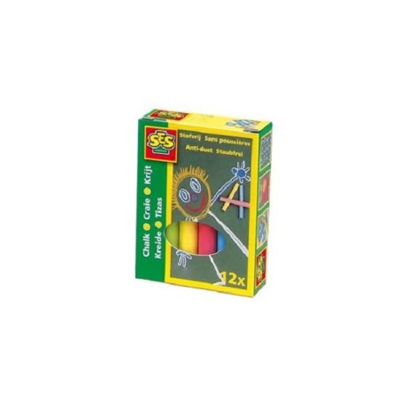 Ses craie tableau noir couleur Ø10mm pack de 12 pièces