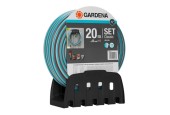 Gardena Tuinslangset 13mmx20m met muurhouder, koppelingen en spuit.