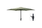 Parasol Ø3m retourné vert olive