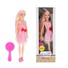 Toi Toys Lauren Teen poupée en robe rose avec cadenas rose 29cm