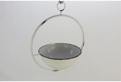 Plantenschaal hangend 41x31x48cm wit