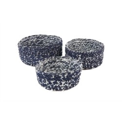 Basket Jeans avec plastique à l'intérieur lot de 3 pièces