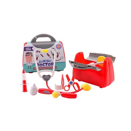John Toy Sac de docteur avec accessoires 8 pièces
