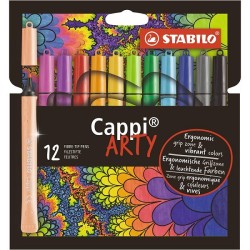 Feutres Stabilo Cappi Arty 12 pièces en étui