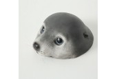 Boltze Home Zwemmende zeehond Poggy H7cm kunststof grijs