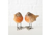 Boltze Home Bird Robin H8cm en résine synthétique marron