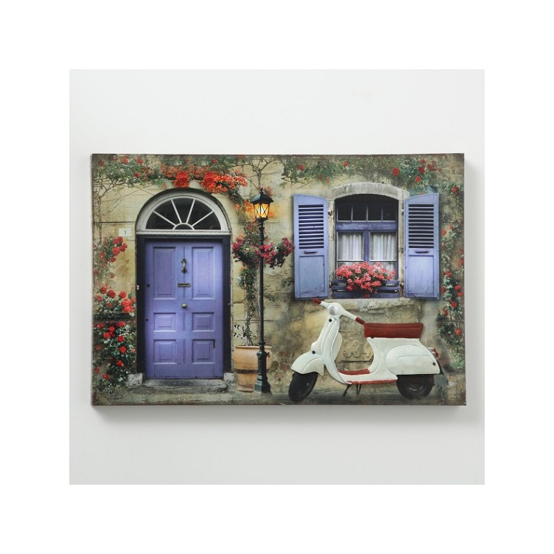 Boltze Home Tableau Muret 1LED 2xAA 1.5V non inclus H40cm