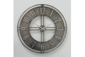 Boltze Home Horloge murale Hudson Ø60cm métal gris