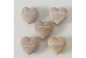 Boltze Home Hart steen met tekst 8x4cm