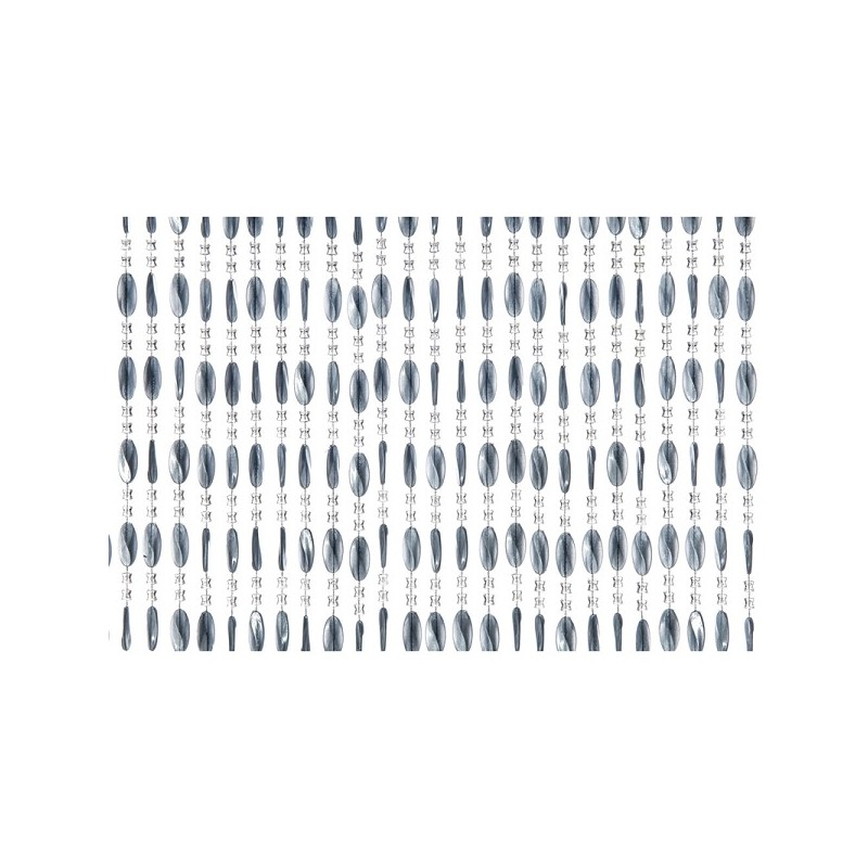 Rideau anti-mouches Charlotte 100x240cm gris 100% PVC