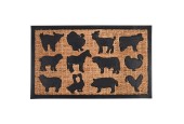 Esschert Design Paillasson caoutchouc/noix de coco animaux de la ferme 75x45cmDimensions du produit en cmL 45,3 x L 75,5 x H 0,8