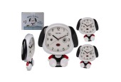 Horloge murale chien avec yeux et corps en mouvement 31x33cm