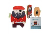 Horloge murale Pirate bois 21x29cm sur pile AA