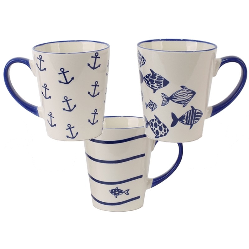 Mug nautique Ø8,5x10,5cm