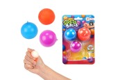 Toi Toys Mini anti stressbal Ø4cm 3 stuks op kaart