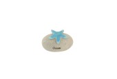 Steen polystone met zeester ocean 8x5x5cm