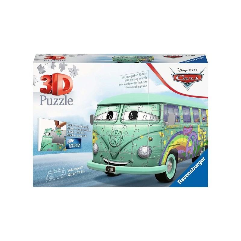 Ravensburger Puzzle 3D VW T1 Voitures 162 pièces