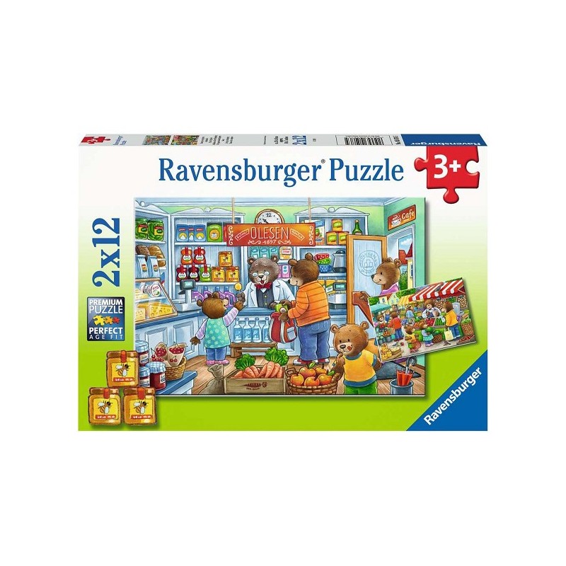Puzzle Ravensburger Nous allons faire les courses 2x12 pièces